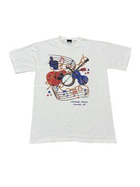 Vintage 1990s Diamond Dust Nashville Palace Music Graphic T Shirt Made in USA